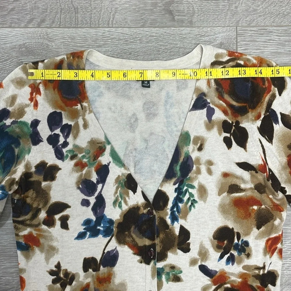 Rafaella Cardigan Floral V-Neck M - Picture 6 of 16